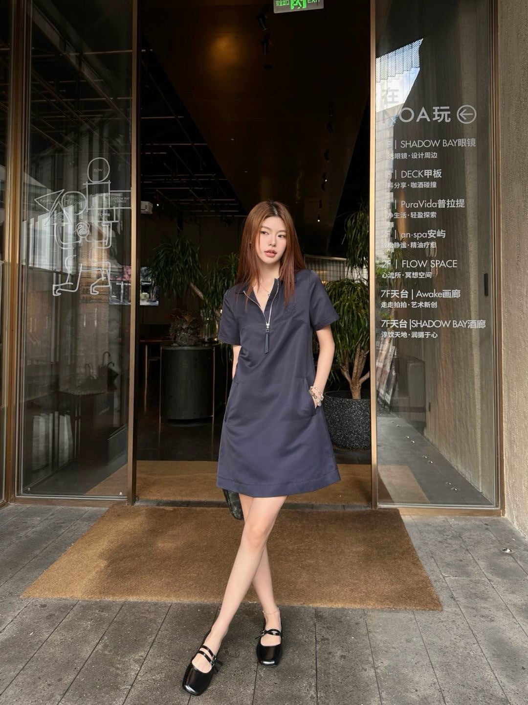 Loe 25ss embroidered dress