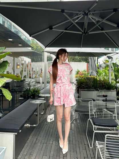 CD 25ss print dress