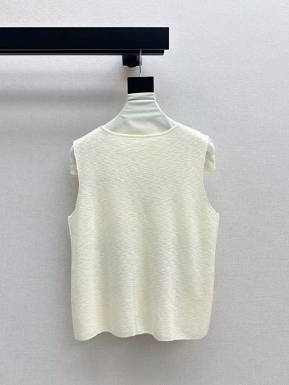 Max 25ss embroidered vest