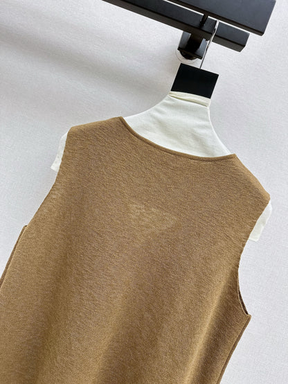 Max 25ss embroidered vest
