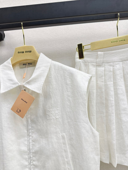 Miu 25ss linen suit