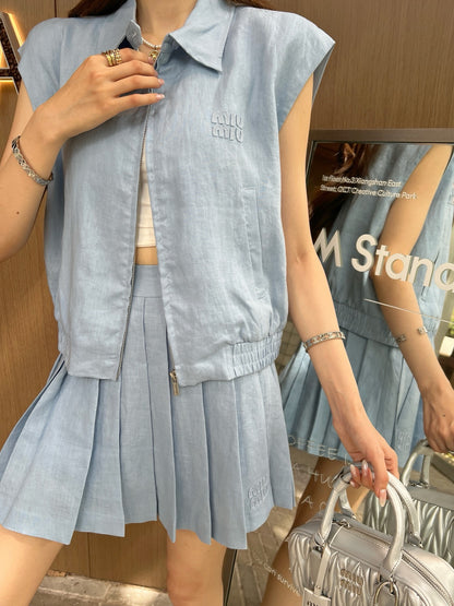 Miu 25ss linen suit