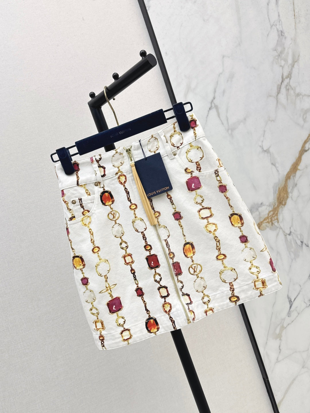 Louis 25ss print skirt