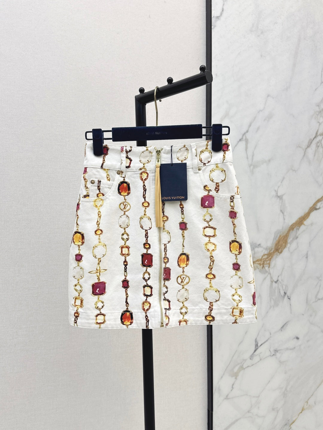 Louis 25ss print skirt