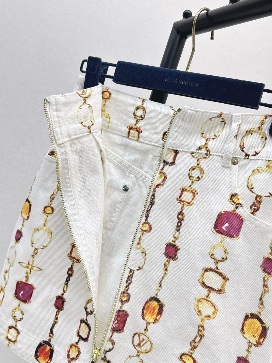 Louis 25ss print skirt