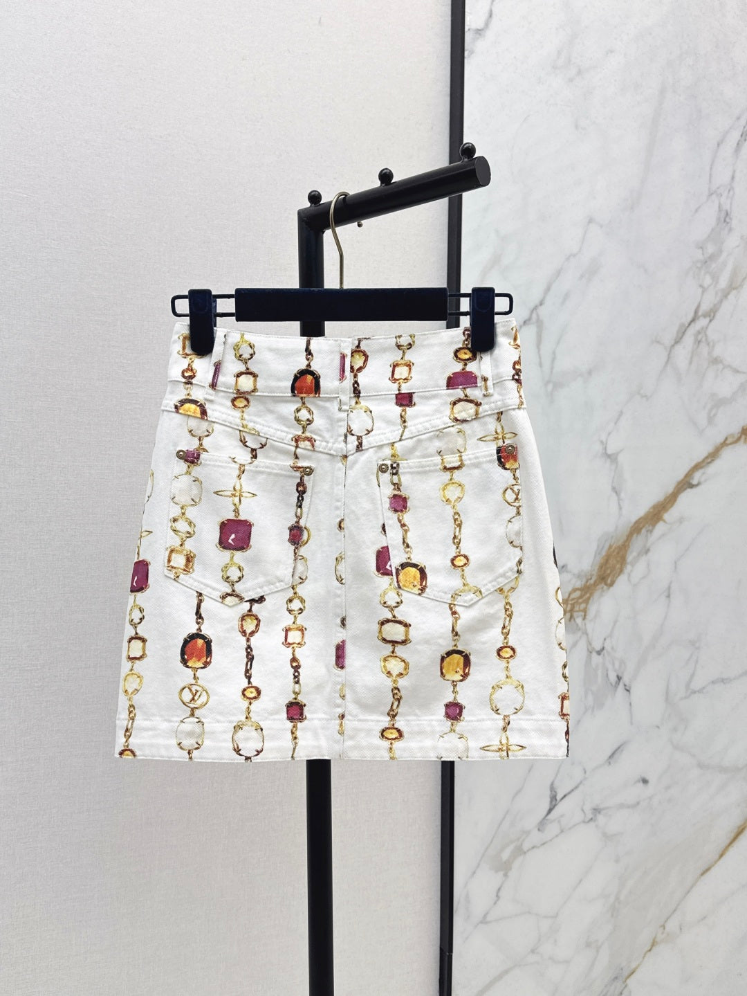 Louis 25ss print skirt
