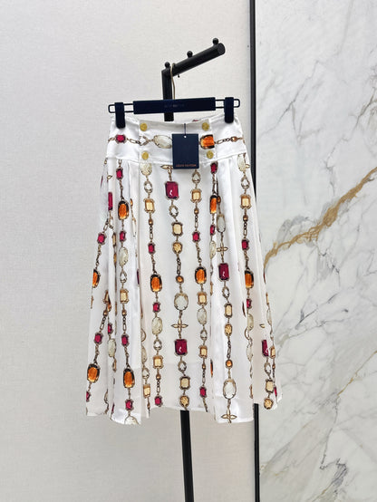 Louis 25ss print skirt