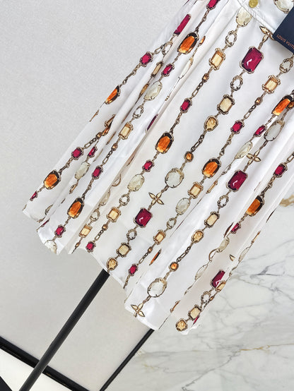 Louis 25ss print skirt