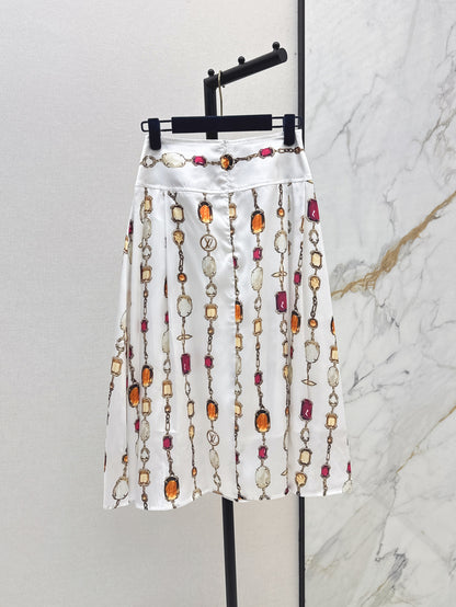 Louis 25ss print skirt