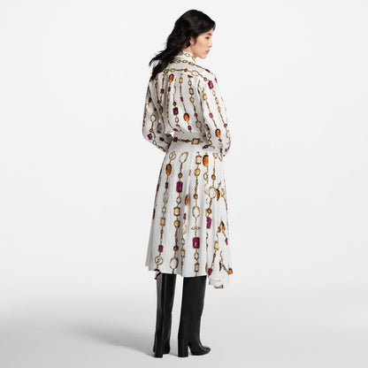 Louis 25ss print skirt