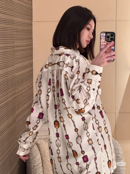 Louis 25ss print shirt