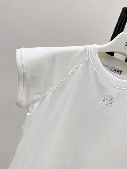Loe 25ss embroidered t-shirt