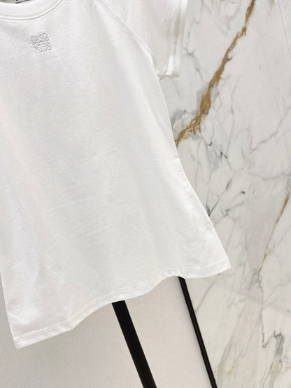 Loe 25ss embroidered t-shirt