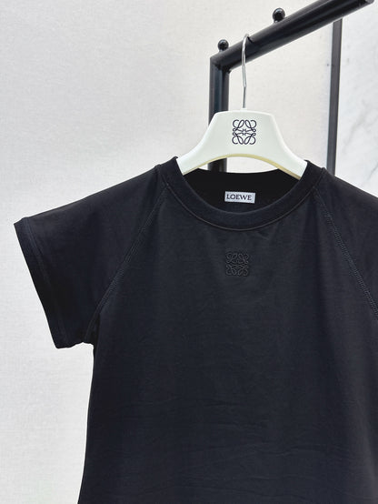 Loe 25ss embroidered t-shirt