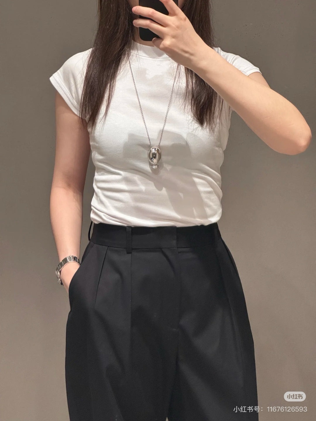 Loe 25ss embroidered t-shirt