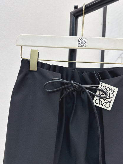 Loe 25ss drawstring skirt