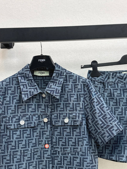 Fend 25ss jacquard suit