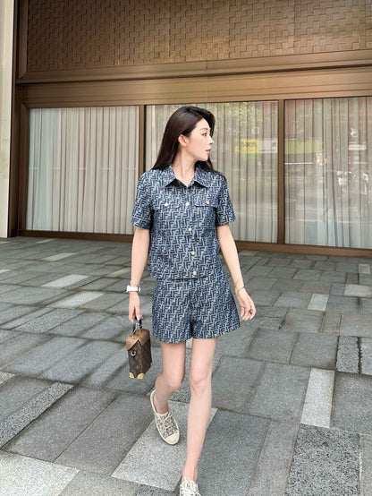 Fend 25ss jacquard suit