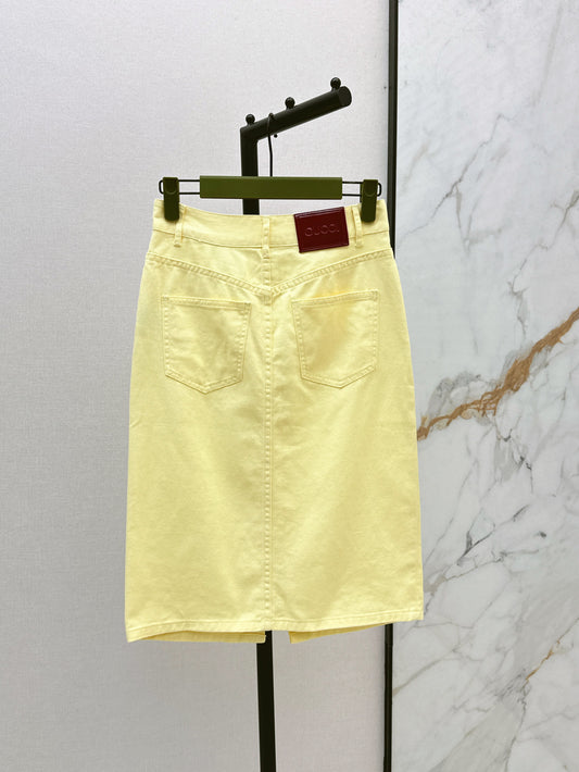 Guc 25ss denim skirt