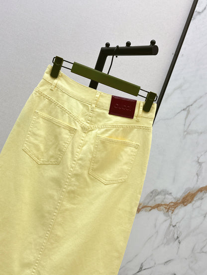 Guc 25ss denim skirt