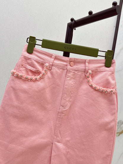 Guc 25ss denim skirt