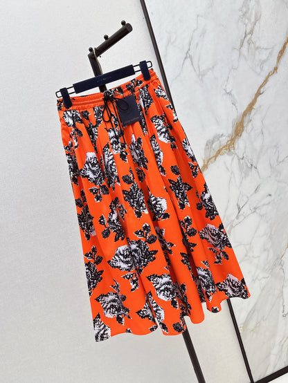 Louis 25ss print skirt
