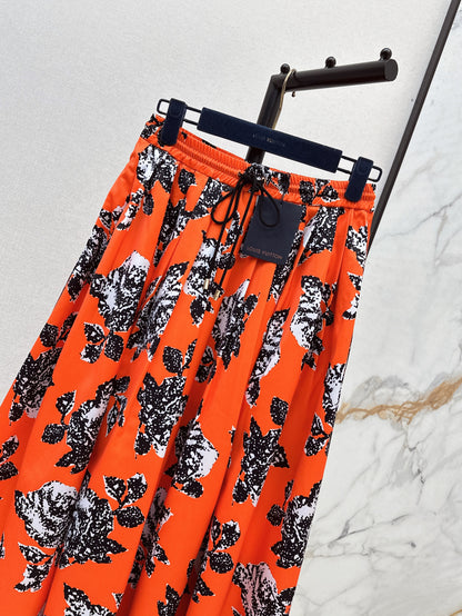 Louis 25ss print skirt