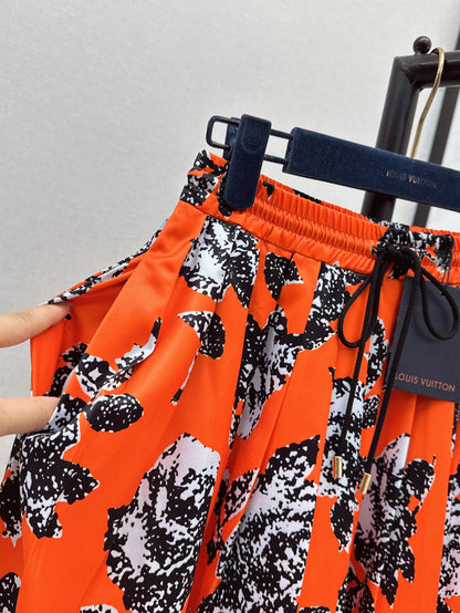 Louis 25ss print skirt