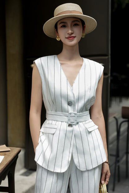 Loro 25ss linen suit
