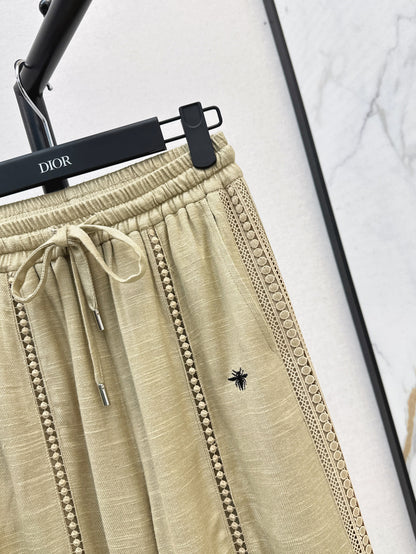 CD 25ss embroidered pants