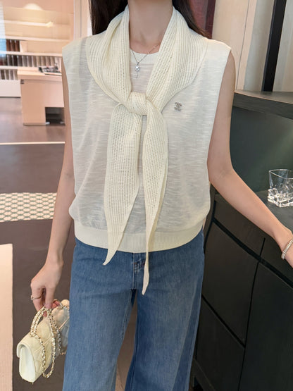 Chan 25ss knit vest