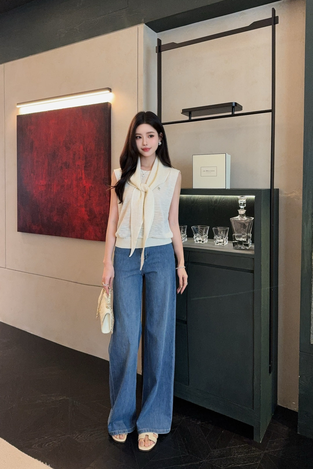 Chan 25ss knit vest