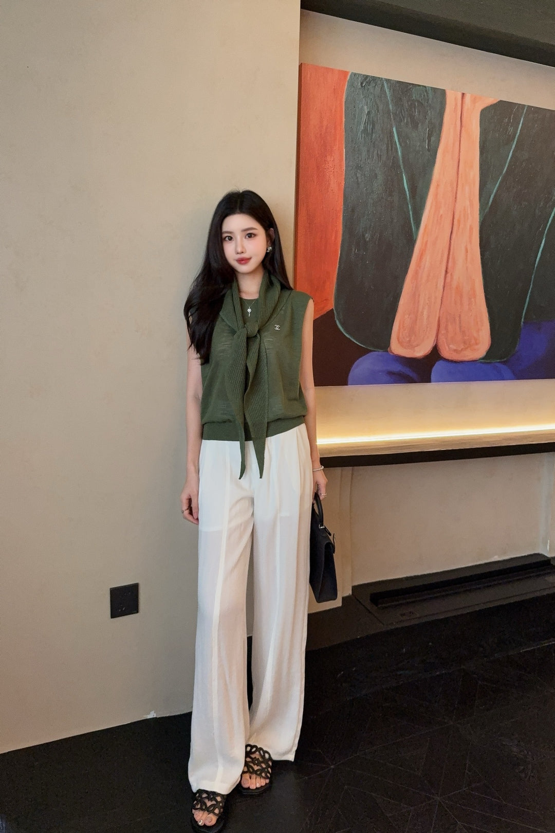 Chan 25ss knit vest