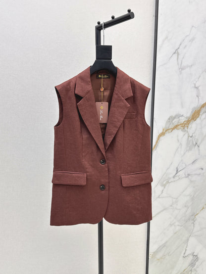 Loro 25ss Linen vest