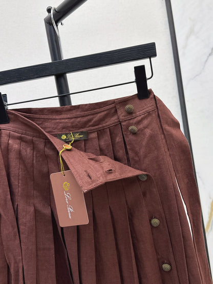 Loro 25ss linen skirt