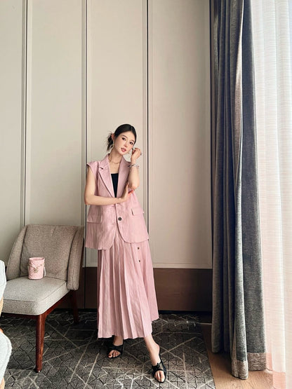 Loro 25ss linen vest