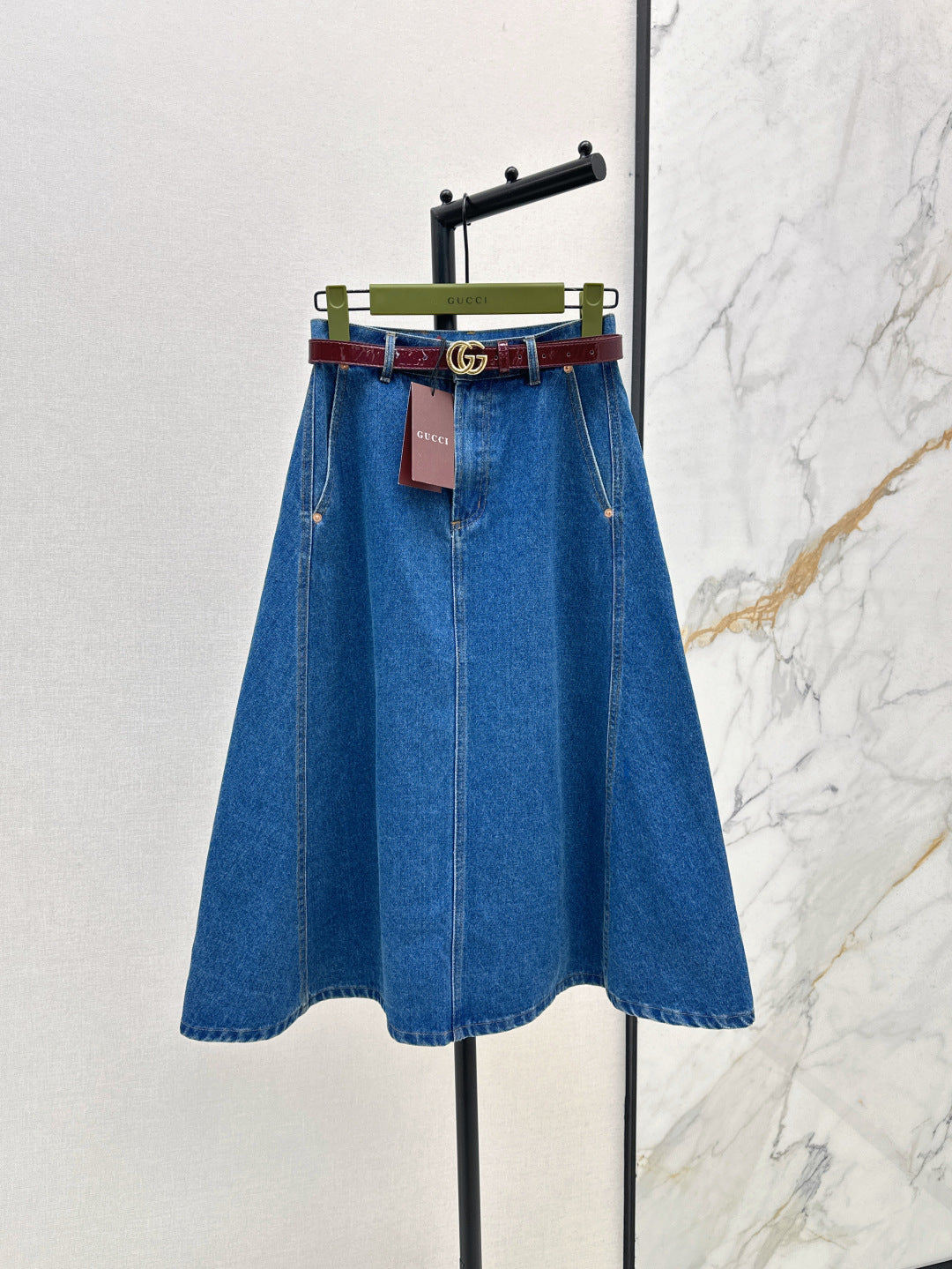 Guc 25ss denim skirt