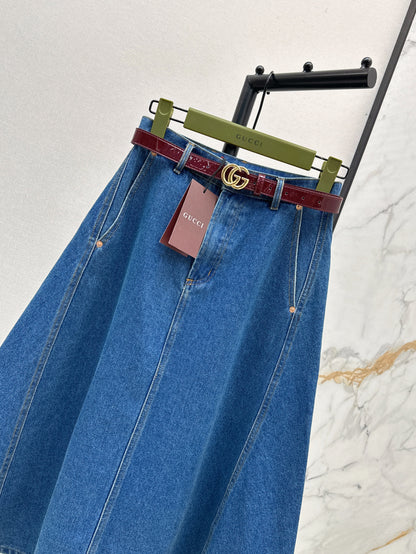 Guc 25ss denim skirt