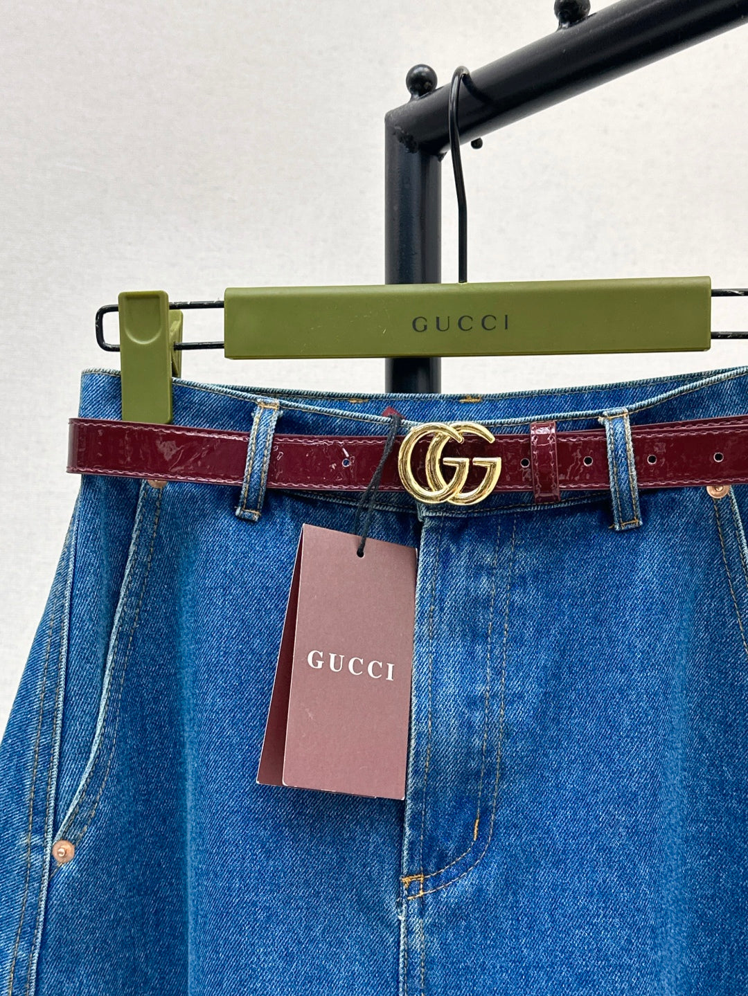 Guc 25ss denim skirt