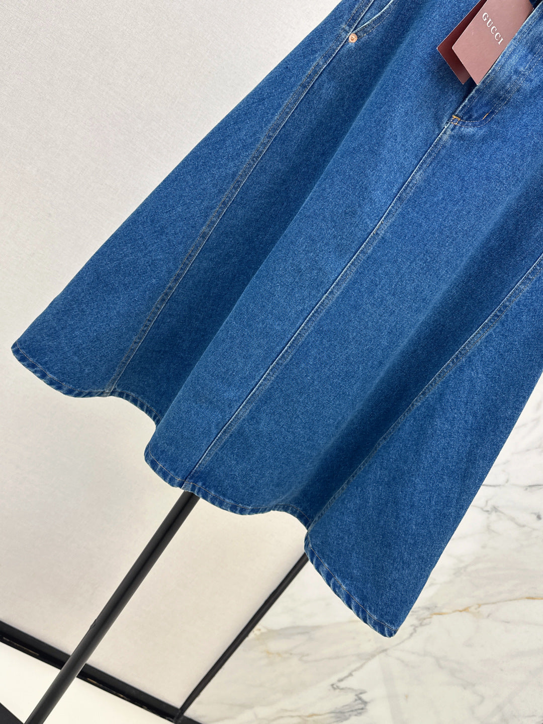 Guc 25ss denim skirt