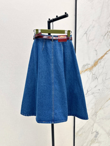 Guc 25ss denim skirt