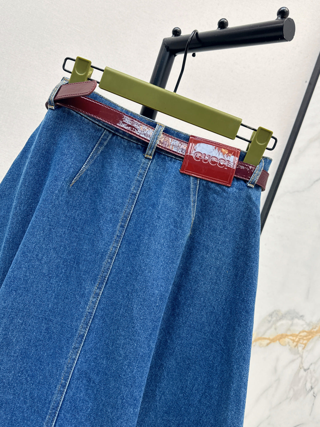 Guc 25ss denim skirt