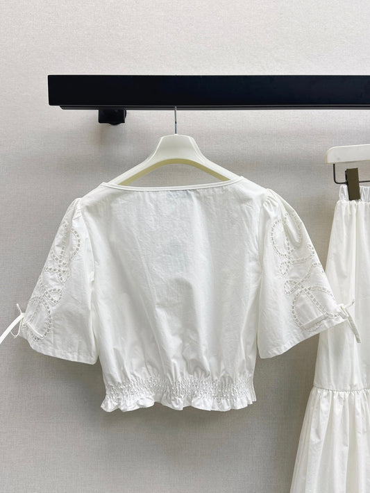 Loe 25ss embroidered shirt