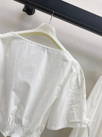 Loe 25ss embroidered shirt