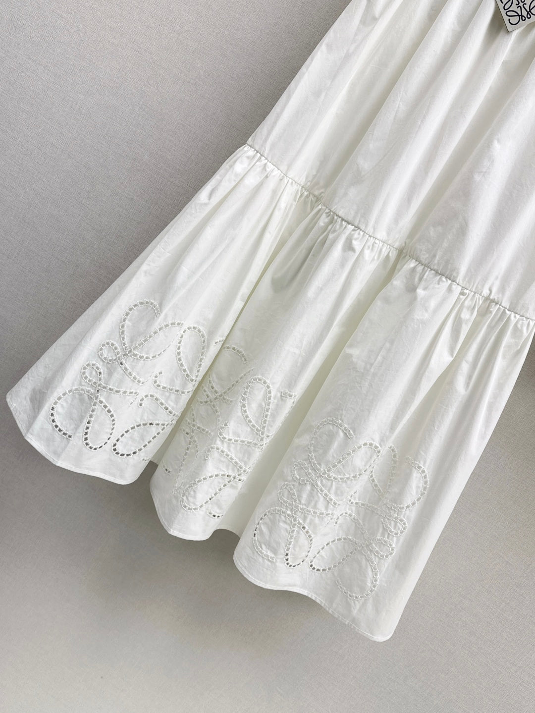Loe 25ss embroidered skirt