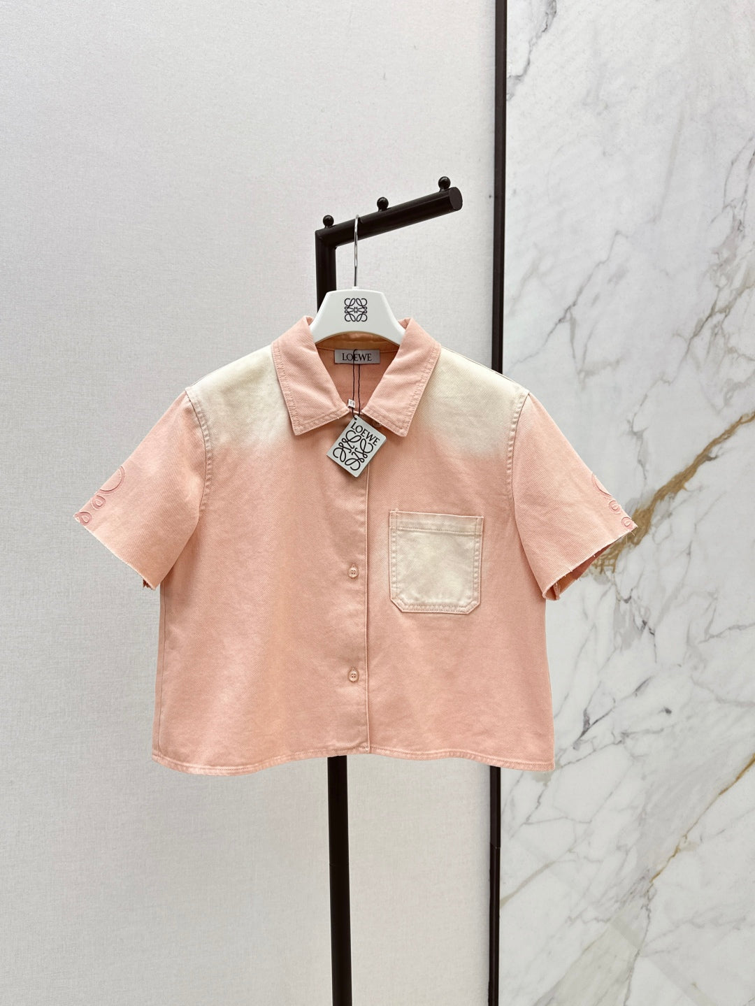 Loe 25ss crop shirt