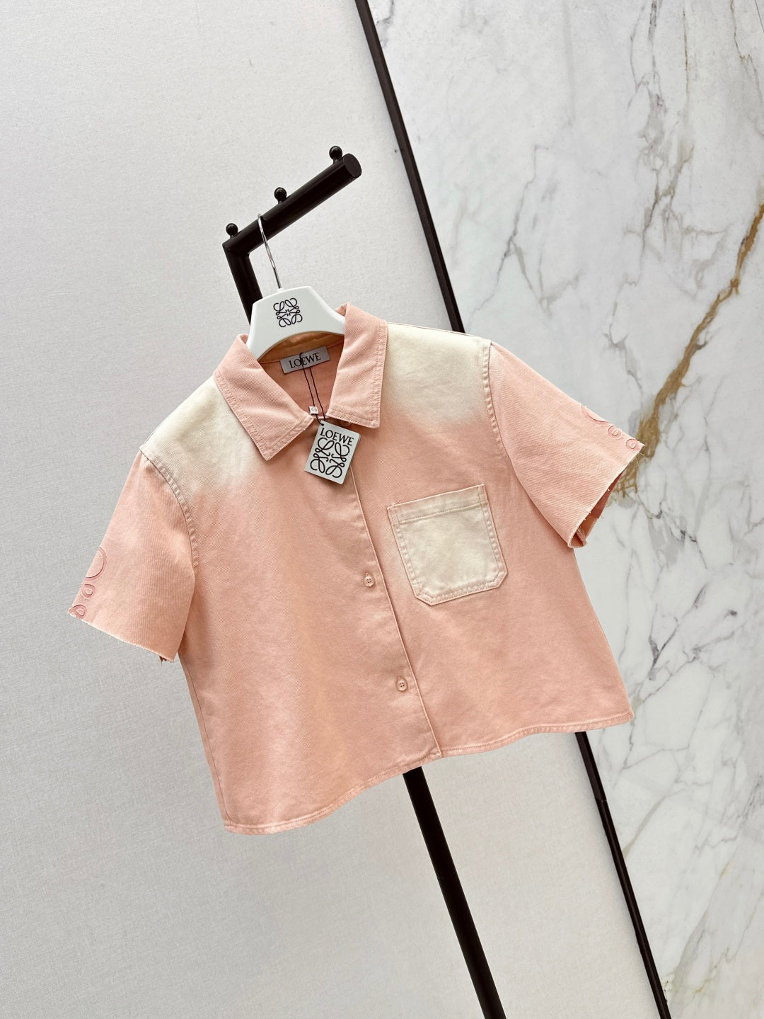 Loe 25ss crop shirt