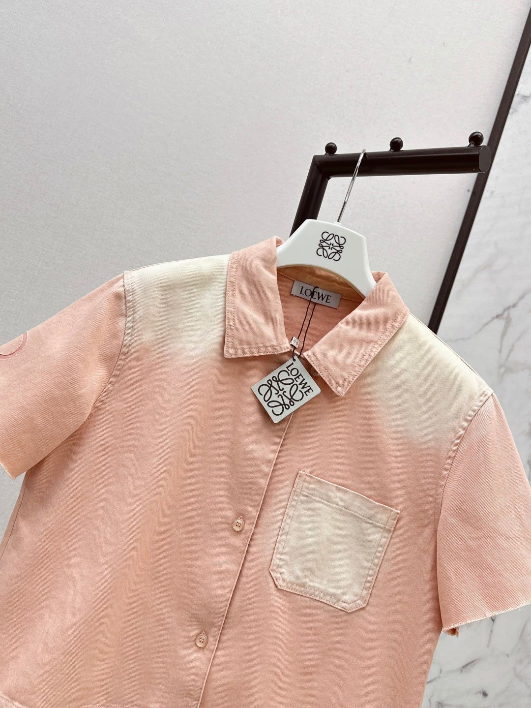 Loe 25ss crop shirt