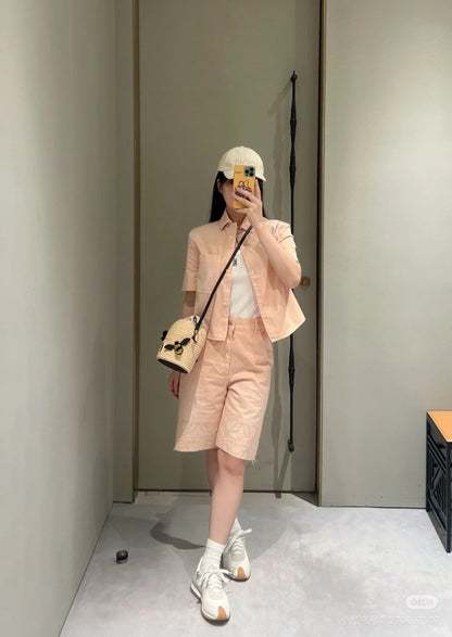 Loe 25ss crop shirt