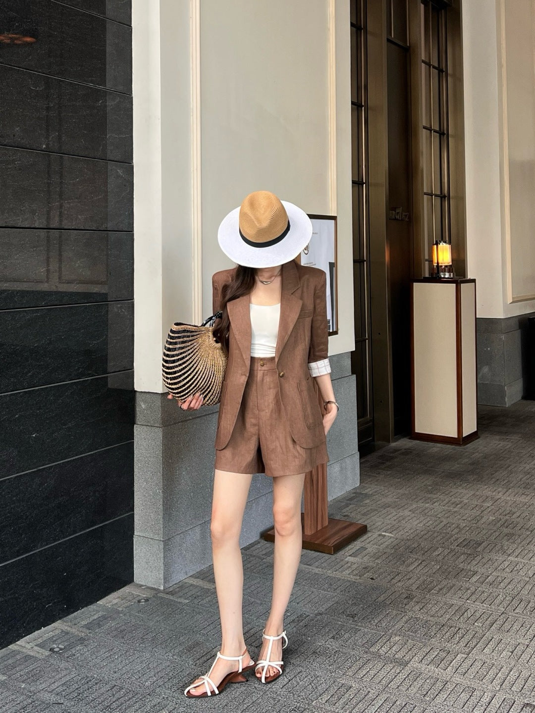 Loro 25ss linen suit